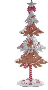 Kurt Adler D3835 - Gingerbread Tree Table Piece, Größe 43,2 cm